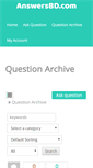 Mobile Screenshot of answersbd.com