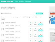 Tablet Screenshot of answersbd.com